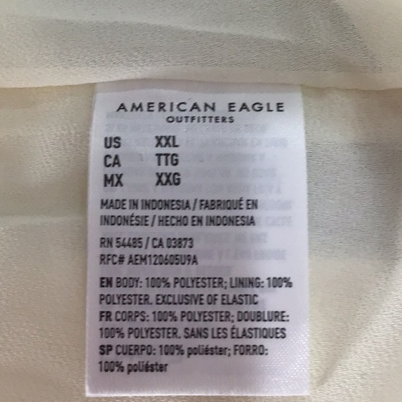 American Eagle Boho Smocked Babydoll Blouse Women’s Size XXL NEW - Picture 6 of 7